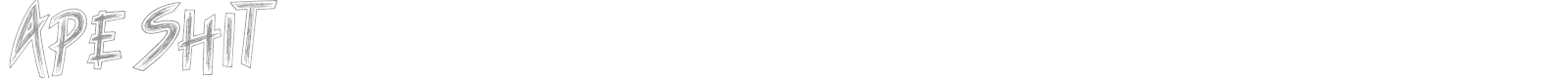 Ape Shit font preview